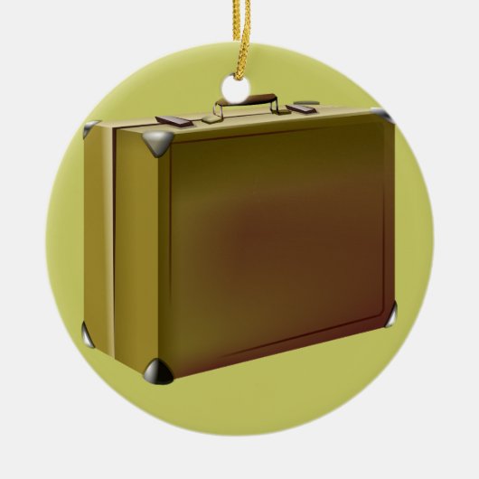 私のスーツケースは詰まります! セラミックオーナメント (正面)