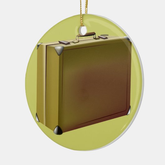 私のスーツケースは詰まります! セラミックオーナメント (左)