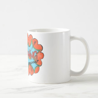 私のスーパーパワーであるKvestigingおもしろい:引用文マグ コーヒーマグカップ