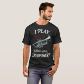 私のスーパーパワーはトランペット Tシャツ (正面フル)