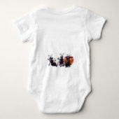 私のズボンに蟻があります ベビーボディスーツ (裏面)