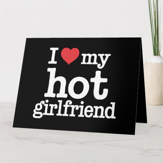 私のセクシーな彼女へのバレンタインデーのプレゼント カード (正面)