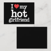 私のセクシーな彼女へのバレンタインデーのプレゼント ノートカード (正面/裏面)