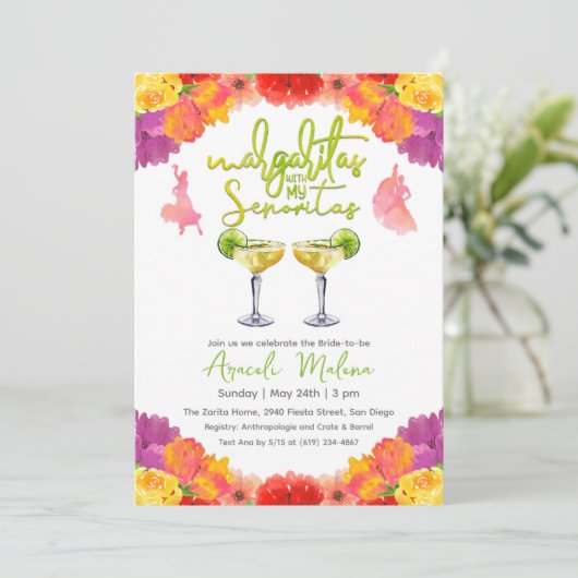 私のセノリータフローラとのマルガリータ 招待状 (スタンド正面)