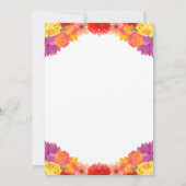 私のセノリータフローラとのマルガリータ 招待状 (裏面)