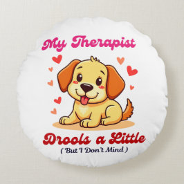 私のセラピストが少しドロルする ラウンドクッション