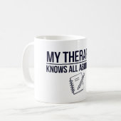 私のセラピストは君のことを全て知っている コーヒーマグカップ (正面左)