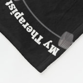 私のセラピストボディビルダー重量挙げジム  フリースブランケット (角)