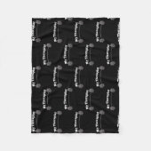 私のセラピストボディビルダー重量挙げジム  フリースブランケット (正面)