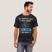 私のセラピスト ディーゼルエンジン Tシャツ (正面フル)