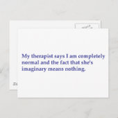 私のセラピスト ポストカード (正面/裏面)