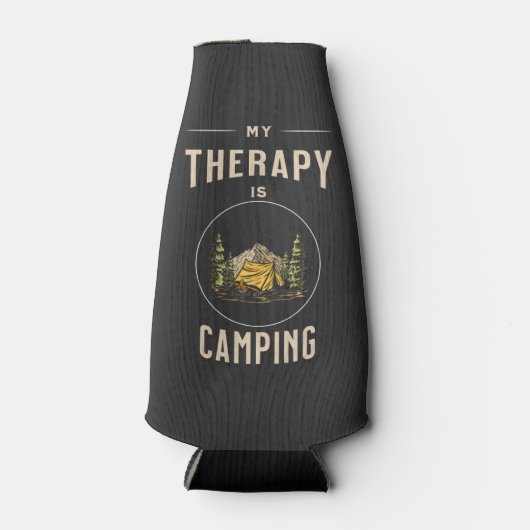 私のセラピーはキャンプしている ボトルクーラー (正面)