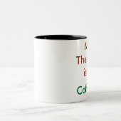 「私のセラピーはコーヒー」コーヒーマグ ツートーンマグカップ (中央)