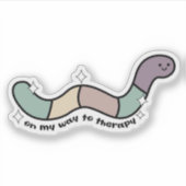 私のセラピーへおもしろいの.Snarkyデカール,セラピー シール (正面)