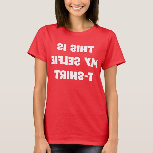 私のセルフィーTシャツ Tシャツ (正面)