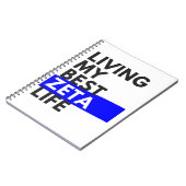 私のゼー最高のタライフを生きる – かわいいノート ノートブック (左側)