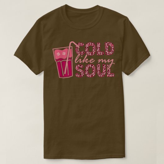 私のソウルアイスコーヒーのように冷たい Tシャツ (デザイン正面)