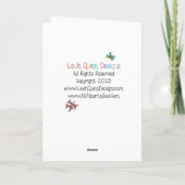 私のソウルカードとハートを下から サンキューカード (裏面)