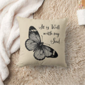 私のソウルバタフライ装飾用クッションは クッション (ブランケット)