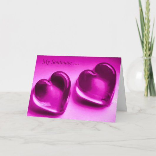 私のソウルメイトの詩の絵はがき サンキューカード (正面)