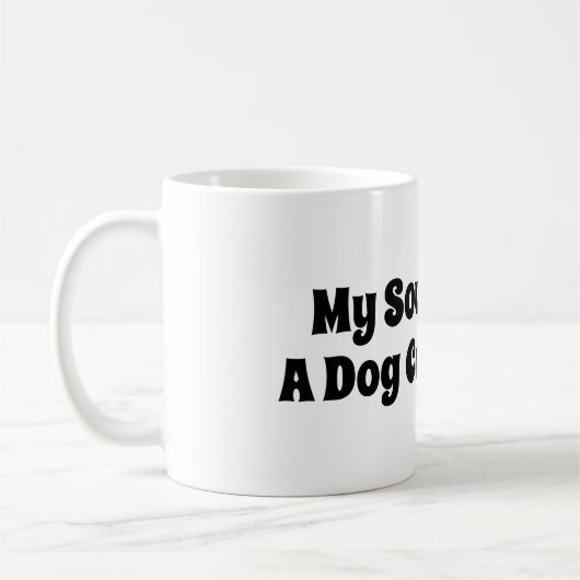 私のソウルメイトは犬と呼ばれる コーヒーマグカップ (左)