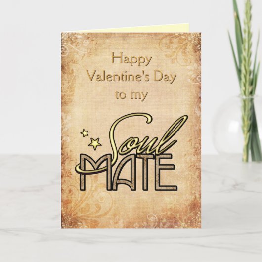 私のソウルメイトへのハッピーバレンタインデー シーズンカード (正面)