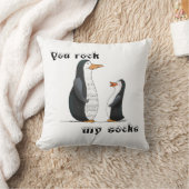 私のソックスのペンギンの枕を揺すります クッション (ブランケット)