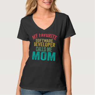 私のソフトお気に入りのウェア開発者は私をMom Moteと呼ぶ Tシャツ