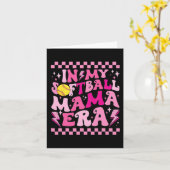 私のソフトボールママ時代おかしなハロウィンファミリーマット カード (黄色い花)