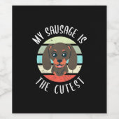 私のソーセージが一番可愛い ワインラベル (シングルラベル)