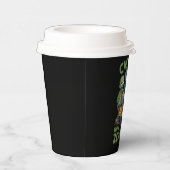 私のゾンビとチリンのハロウィーンの少年のおもしろい子供 紙コップ (右)