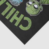 私のゾンビとチリンのハロウィーンの少年のおもしろい子供 薄葉紙 (詳細)