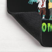 私のゾンビとチリンのハロウィーン少年たちおもしろい マウスパッド (コーナー)