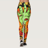 私のゾンビとチリンレギンス レギンス (裏面)