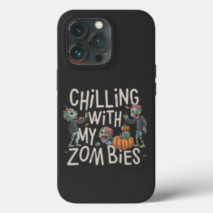 私のゾンビと一緒にヒヤヒヤする 楽しいハロウィン衣装 iPhone 13 PROケース