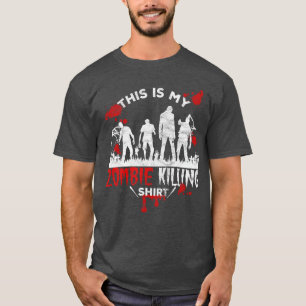 私のゾンビ殺戮ホラーゾンビ映画大好き Tシャツ