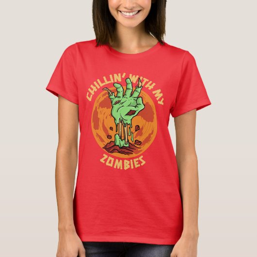 私のゾンビTシャツとチリ Tシャツ (正面)