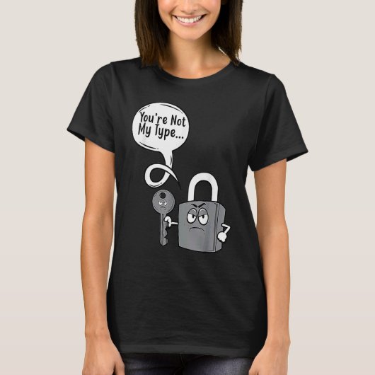 私のタイプじゃない鍵屋ロックキー Tシャツ (正面)