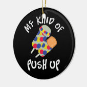 私のタイプの押し上げアイスポップ・アートのクリーム セラミックオーナメント (左)