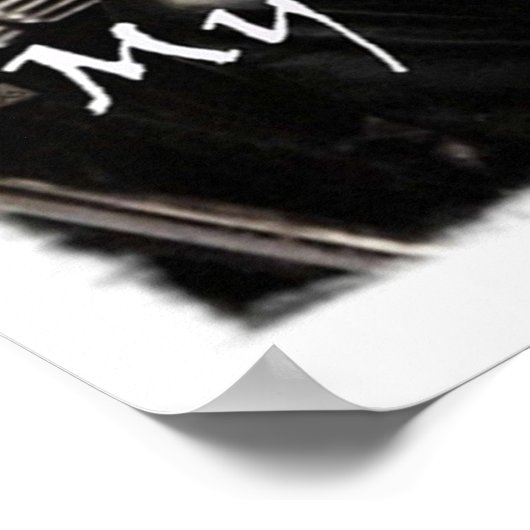 私のタイプの男Keanuはブラックアンドレのバイクもしくは自転車に乗る人をリーブズ ポスター (角)