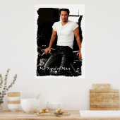 私のタイプの男Keanuはブラックアンドレのバイクもしくは自転車に乗る人をリーブズ ポスター (キッチン)