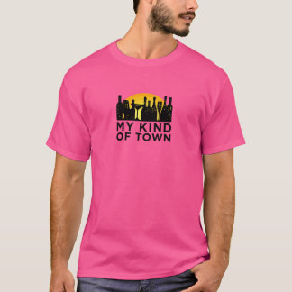 私のタイプの町ワインとビールの形bを持つ都市 tシャツ
