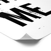 私のタイポグラフィ ポスター (角)