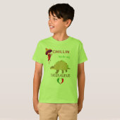 私のタコサウルスとチリン Tシャツ (正面フル)