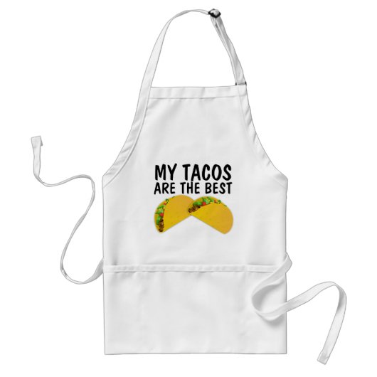 私のタコスは最高のキッチン エプロン 母 (正面)