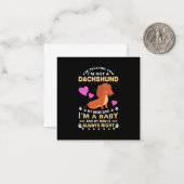 私のダシュントは私のベビー ノートカード (正面/裏面インサイチュ)