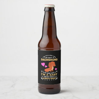 私のダシュントは私のベビー ビールラベル