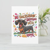 私のダックスフントは愛に溢れている 招待状 (スタンド正面)