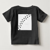 私のダックスフントは私の上を行ったり来たり ベビーTシャツ (裏面)