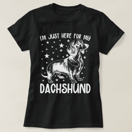 私のダックスフント犬の恋人のクール誕生日 Tシャツ (デザイン正面)